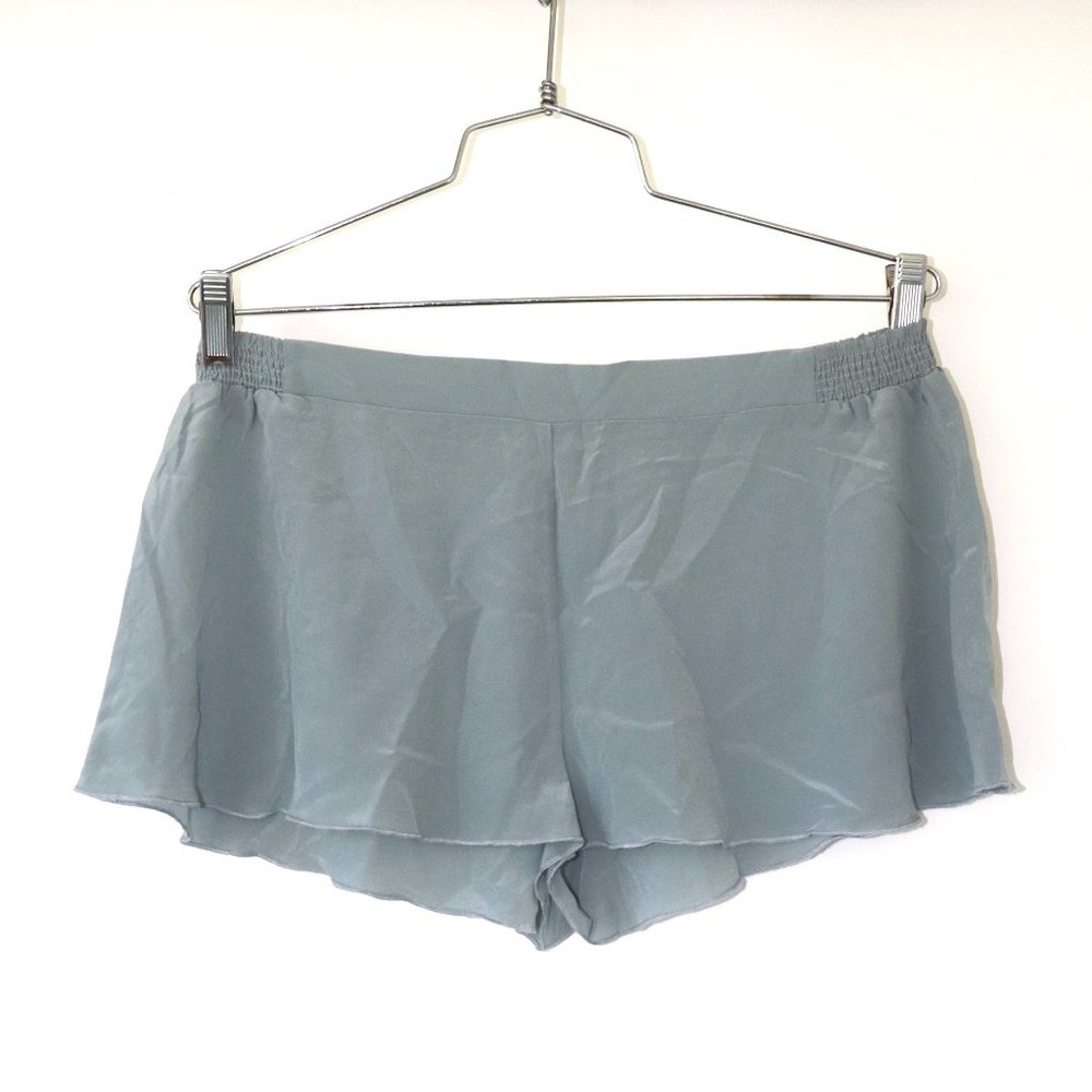 Free People Silk Mint Green Shorts